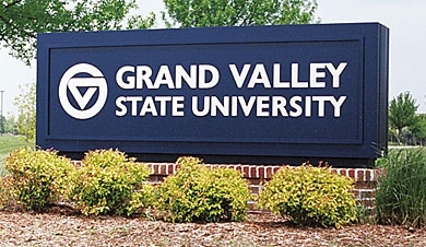 Grand Valley State University Sign
